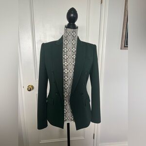 BCBGMaxAzria Size XS Forest Green Suit Jacket